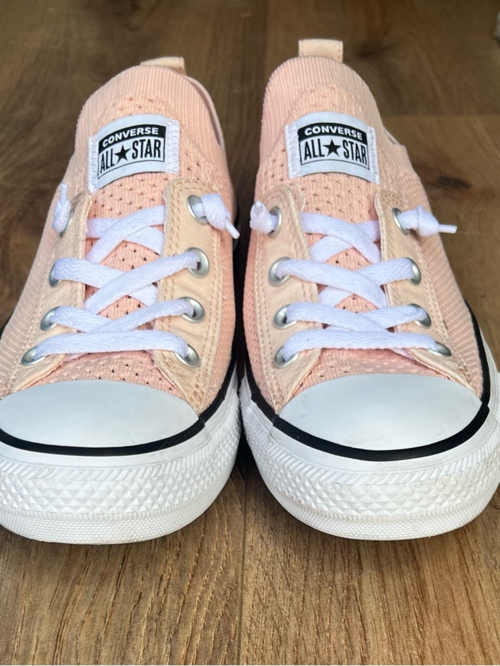 Converse All Star Shoes Low Top Sneakers Peach - Picture 3 of 9